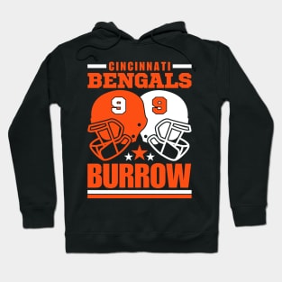 Cincinnati Bengals Burrow 9 American Football Retro Hoodie